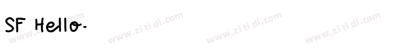 SF Hello字体转换